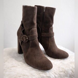 Kensie Dark Brown Heeled Boots